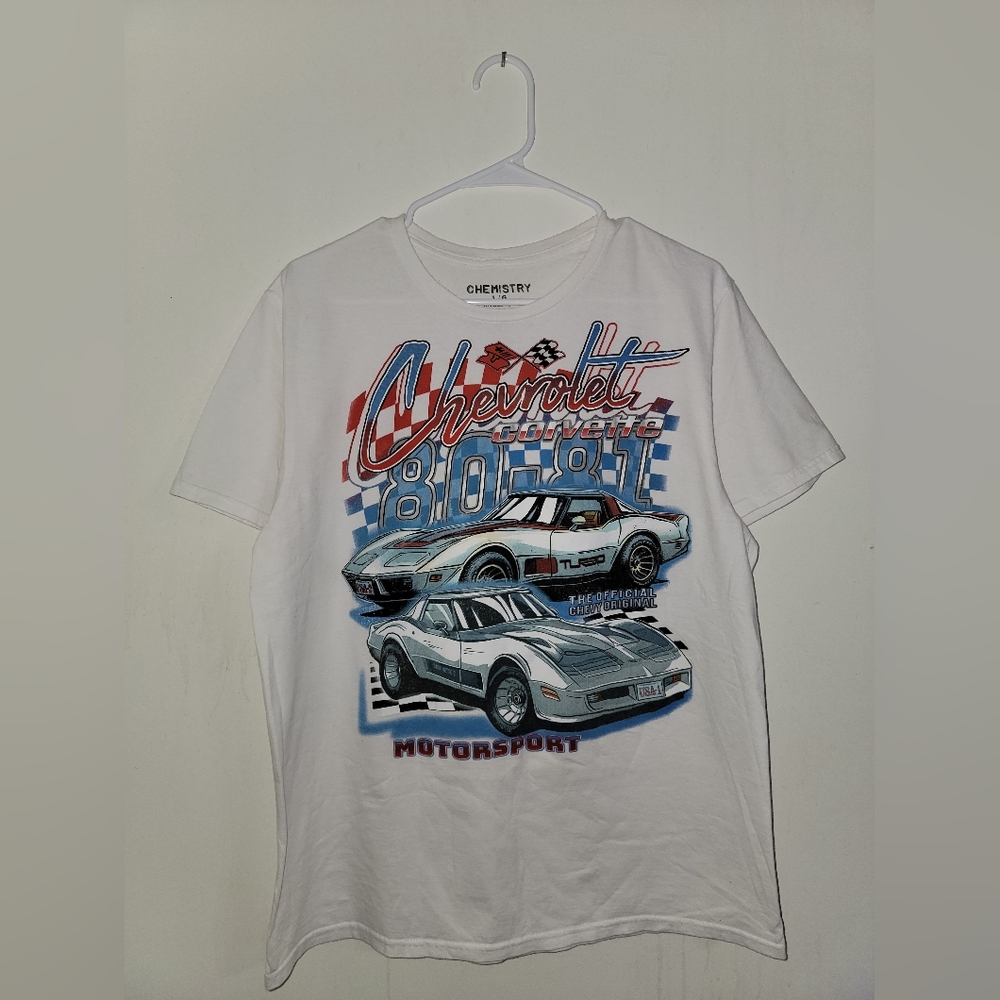 Chevorlet Motorsport White Graphic-Tee